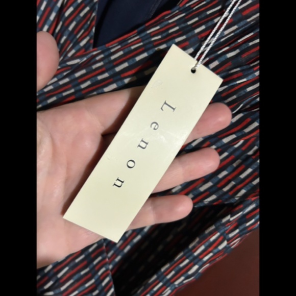 Lenon x Anthropologie Matilda Plaid/Checkered Faux Wrap Ciffon Dress Size XS - Picture 14 of 16